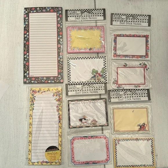 Mary Engelbreit Self Stick Notes & List Pads 🍒 - Picture 1 of 5